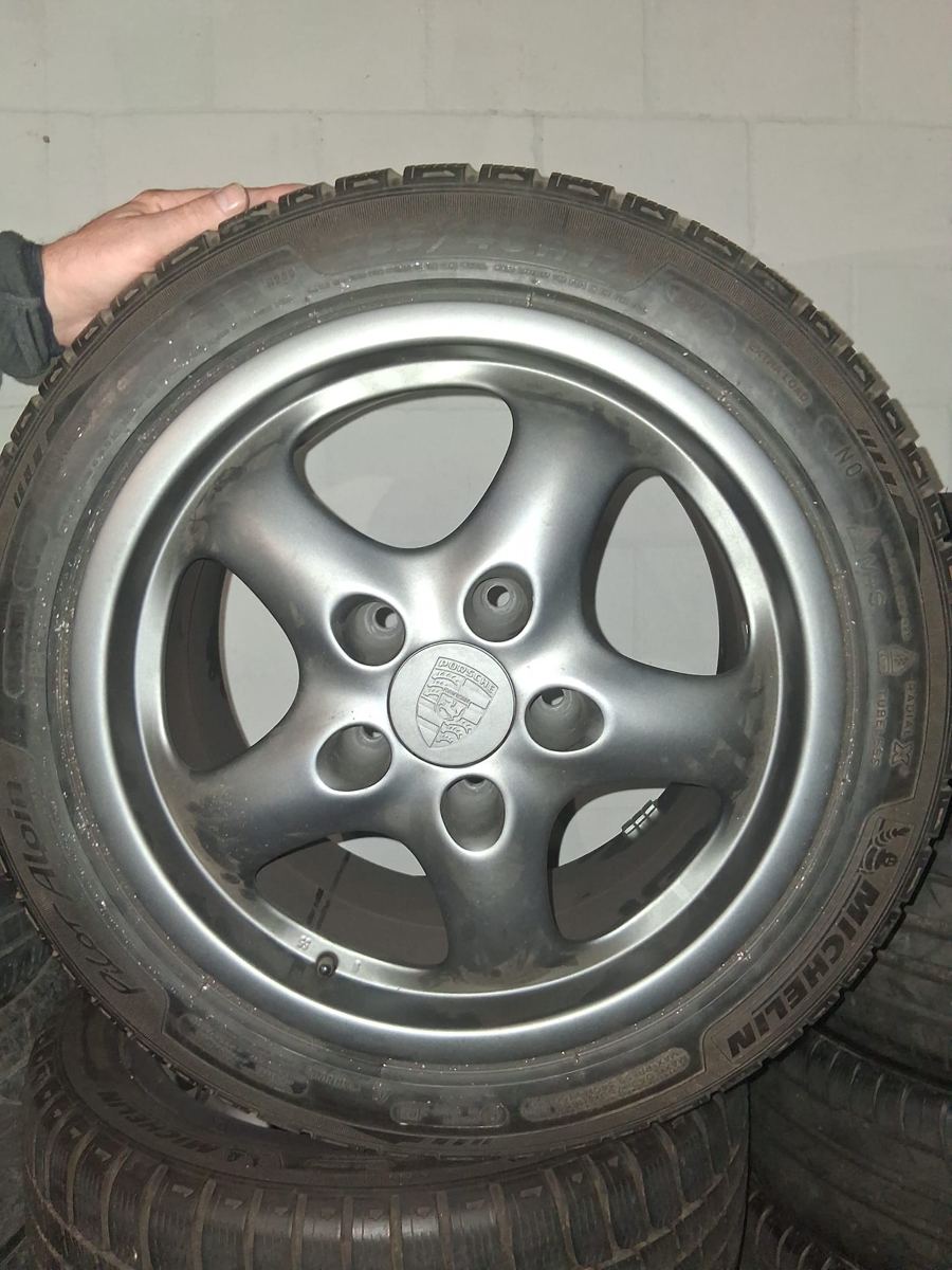 17 inch 5-spaaks velgenset met Michelin-banden (986 / 996)